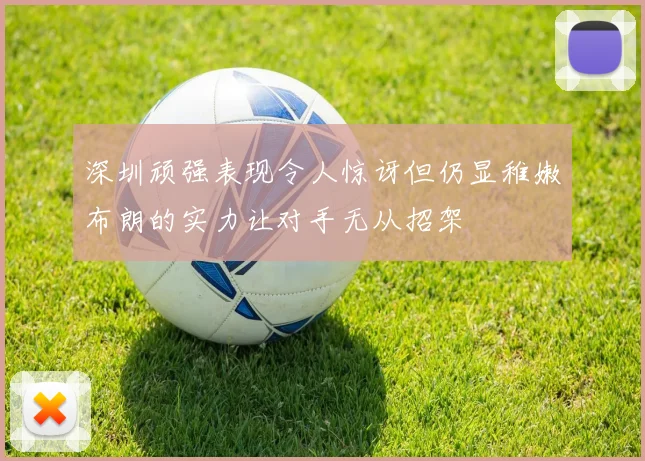 深圳顽强表现令人惊讶但仍显稚嫩布朗的实力让对手无从招架